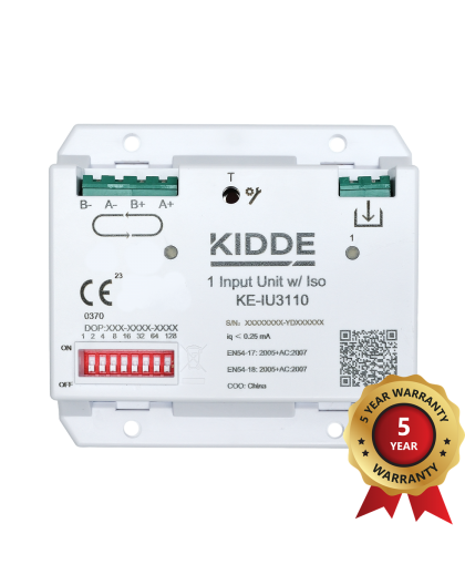 KE-IU3110 addressable 1 input unit with isolator