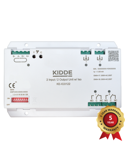 KE-IO3122 addressable 2 input / 2 output unit with isolator